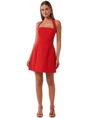 Ever New Red Halter-Style Mini Dress